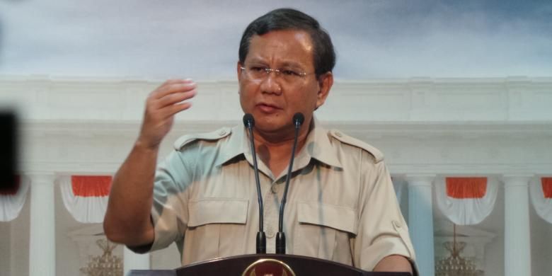 Ketua Dewan Pembina Partai Gerindra Prabowo Subianto.