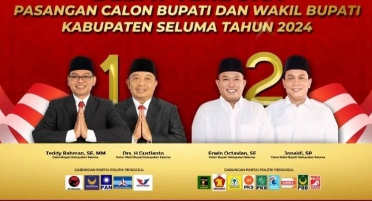 Teddy Rahman-Gustianto Menang di Pilkada Seluma Bengkulu, Kalahkan Petahana