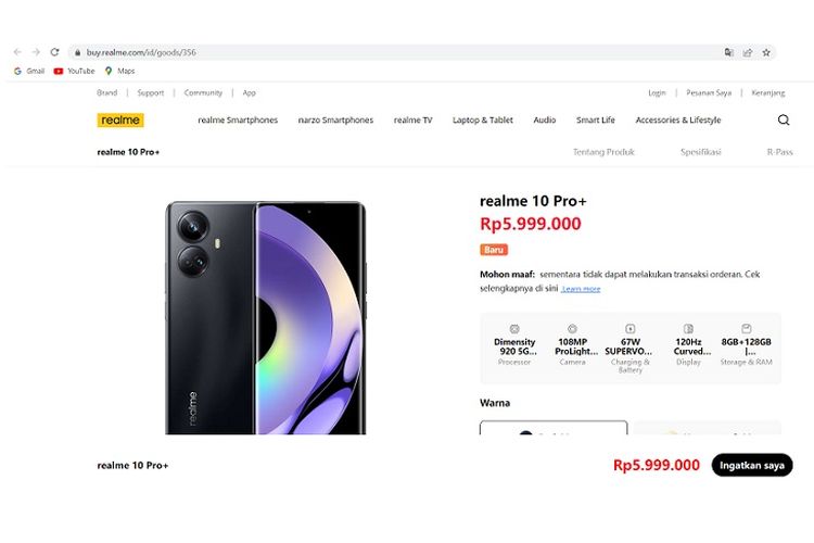 Ilustrasi Realme Store ditutup sementara