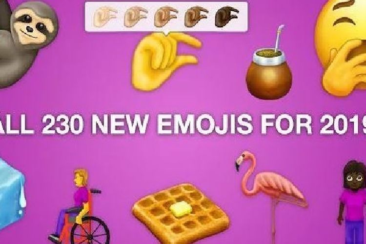 Ilustrasi Emoji baru 2019