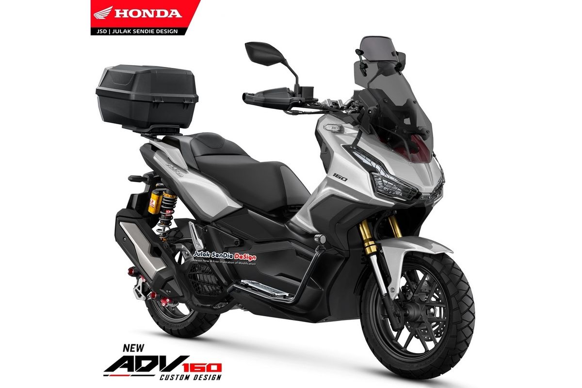 Rendering Honda ADV 160 karya Julak Sendie Design 