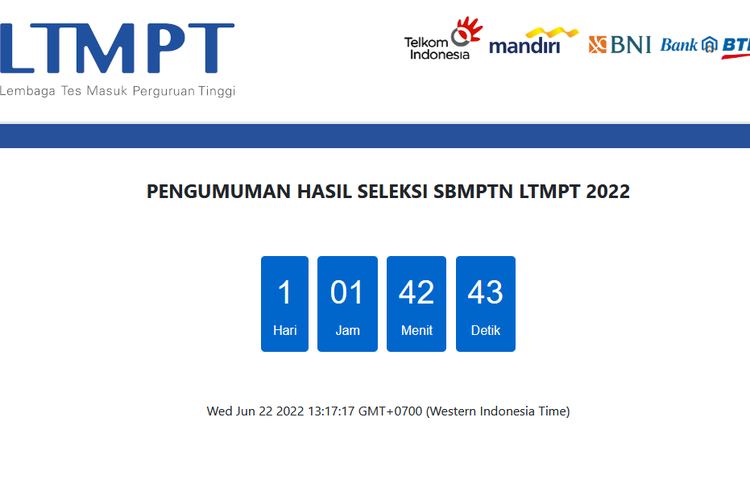 Pengumuman SBMPTN 2022 dipastikan tidak diundur