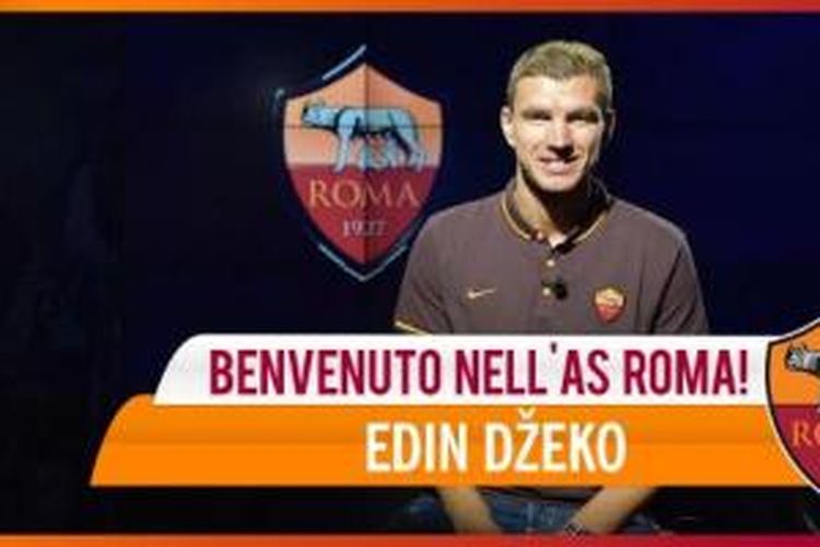 AS Roma mengumumkan perekrutan Edin Dzeko, Rabu (12/9/2015).