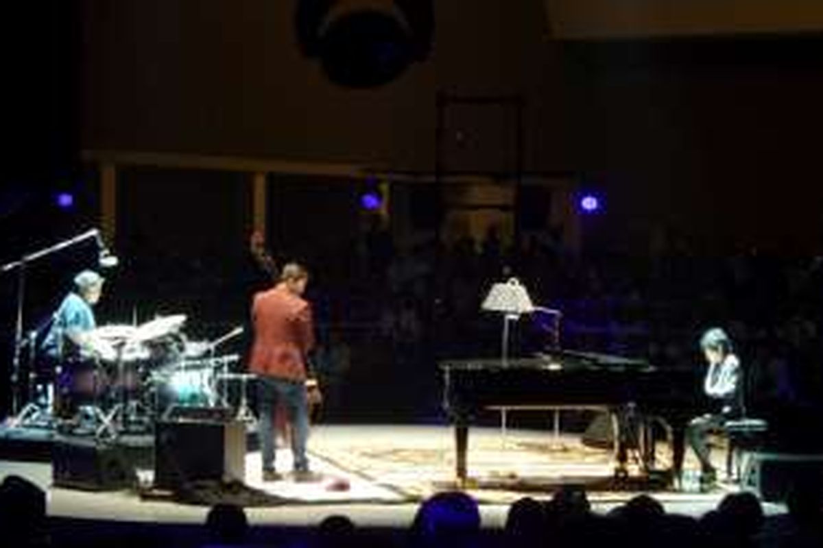 Joey Alexander dalam konferensi pers di Energy Building SCBD, Jakarta Selatan, Kamis (19/5/2016) malam.