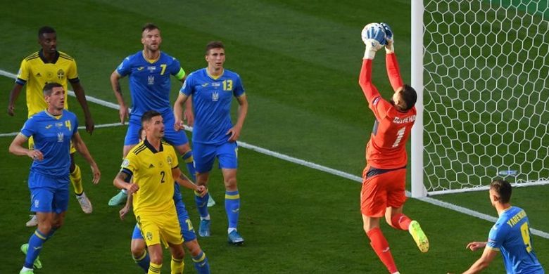 Pertandingan Swedia vs Ukraina pada babak 16 besar Euro 2020 di Hampden Park, Glasgow, Skotlandia, Rabu (30/6/2021) dini hari WIB.