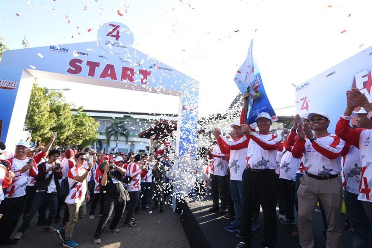 Perayaan HUT ke-74 RI di tuban, Pertamina menggelar serangkaian program BUMN Hadir untuk Negeri. Agenda kegiatannya mulai dari pembersihan pantai, dan penanaman pohon pada Sabtu (17/8/2019) dilanjutkan grlaran Festival Merdeka Pertamina, Minggu (18/8/2019).