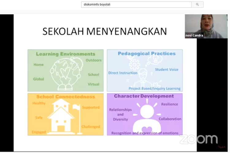 Gerakan Sekolah Menyenangkan (GSM) dan Dinas Pendidikan Boyolali menggelar webinar mengangkat tema Blended Learning ala Gerakan Sekolah Menyenangkan: Model Pembelajaran Masa Depan (25/6/2020).