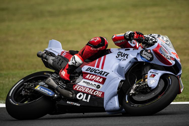 Fabio Di Giannantonio saat berlaga pada MotoGP Jepang 2023