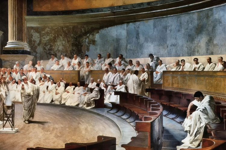 Ilustrasi pemilu pada zaman Republik Romawi.
