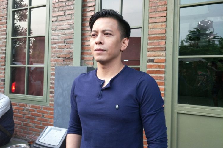 Ariel NOAH saat ditemui di sela shooting video klip lagu Janger Persahabatan di Studio Toha, Tangerang, Banten, Rabu (2/5/2018) sore.
