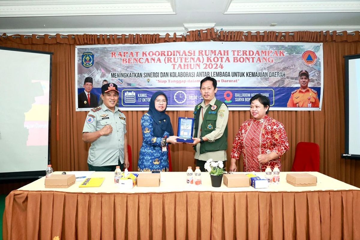 BPBD Kota Bontang menggelar Rapat Koordinasi RUTENA di Ballroom Hotel Tiara Surya, Bontang Utara, Kamis (17/10/2024). 