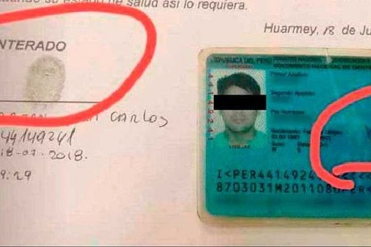 Inilah tanda tangan pria asal Peru bernama Juan Carlos Varillas Bazan yang kemudian menjadi bahan olok-olok netizen.