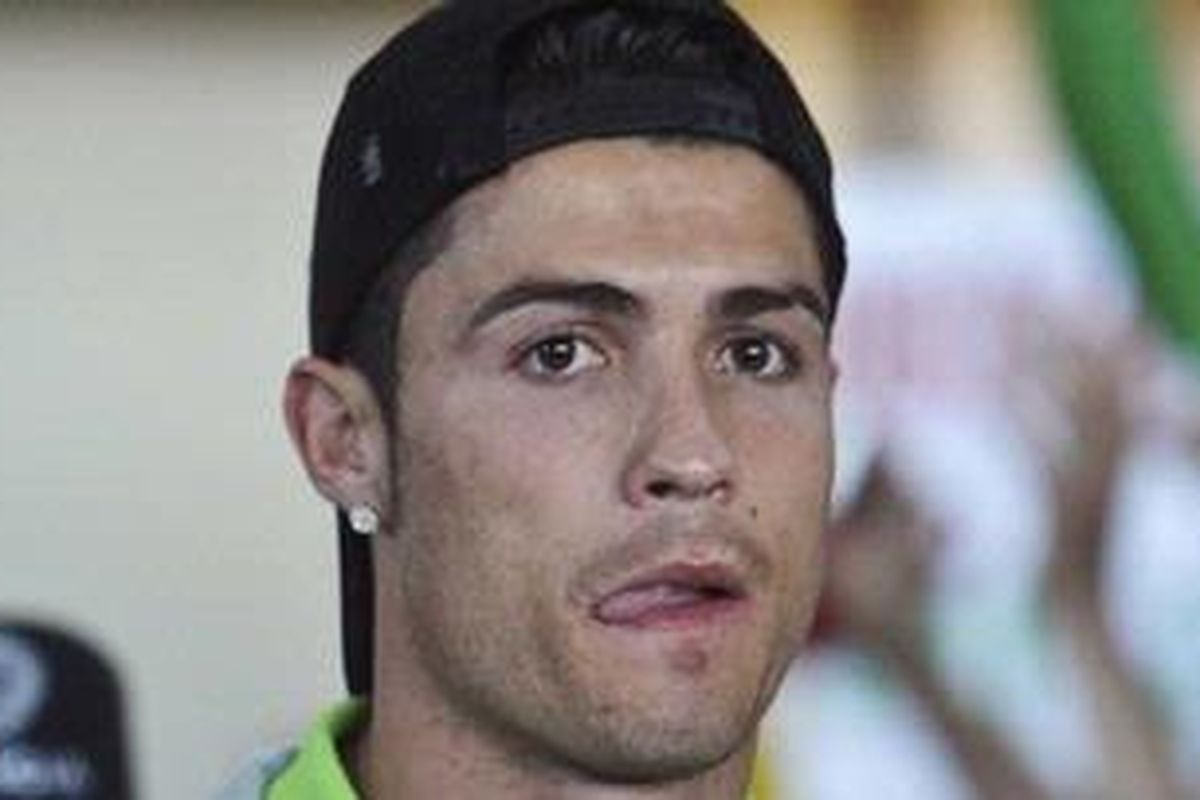 Penyerang Real Madrid asal Portugal, Cristiano Ronaldo.