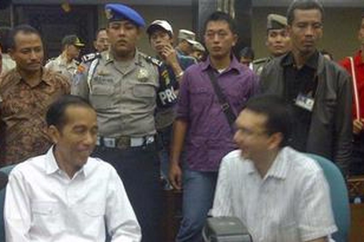 Joko Widodo dan Basuki Tjahaja Purnama.