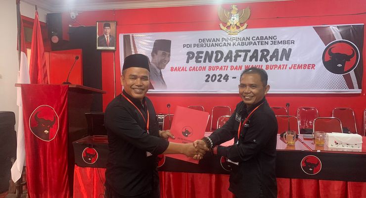 Pensiunan PNS Kementerian PUPR Daftar Bacabup-Bacawabup ke DPC PDI Perjuangan Jember