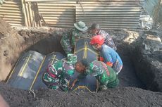 5 Korban Erupsi Gunung Lewotobi Dimakamkan Seadanya di 1 Liang Lahat