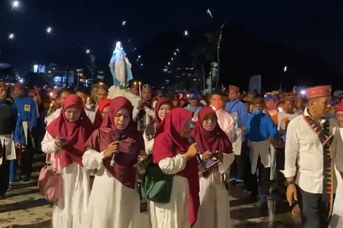 Potret Toleransi di NTT, Umat Islam Ikut Perarakan Patung Bunda Maria Asumpta Nusantara