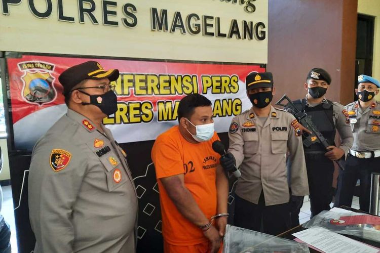 Pelaku pencurian uang milik apotek di wilayah Kecamatan Dukun, dan Sawangan, Kabupaten Magelang, Jawa Tengah, berhasil diringkus aparat Polres Magelang, Senin (16/8/2021).