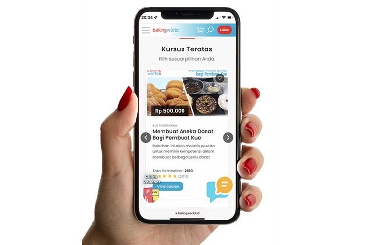 BakingWorld menghadirkan kursus online yang bisa diakses dari mana pun. 