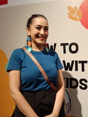 Tanya Larasati, social media influencer sekaligus Founder Pop Your Heart seusai talkshow bersama Kohai di Jakarta, Jumat (25/5/2018).