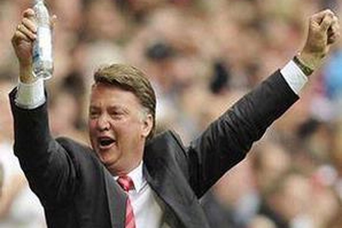 Pelatih Bayern Muenchen, Louis van Gaal.
