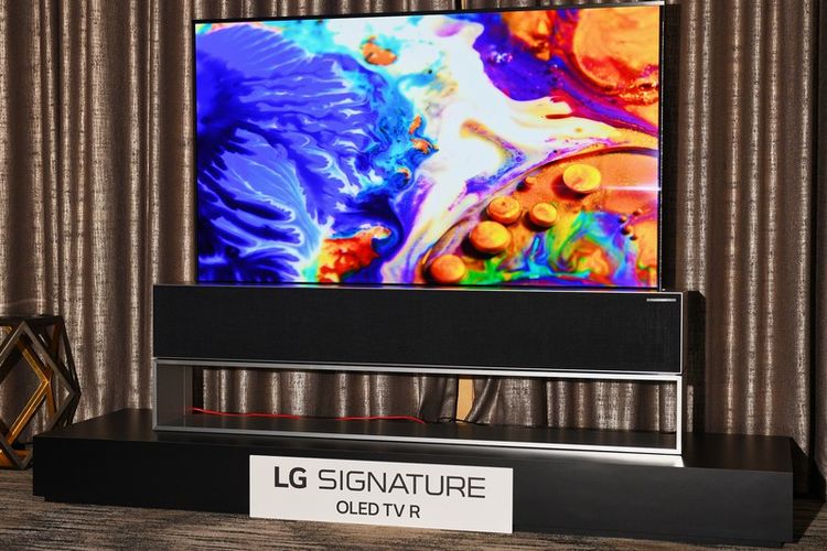 TV LG OLED yang bsia digulung