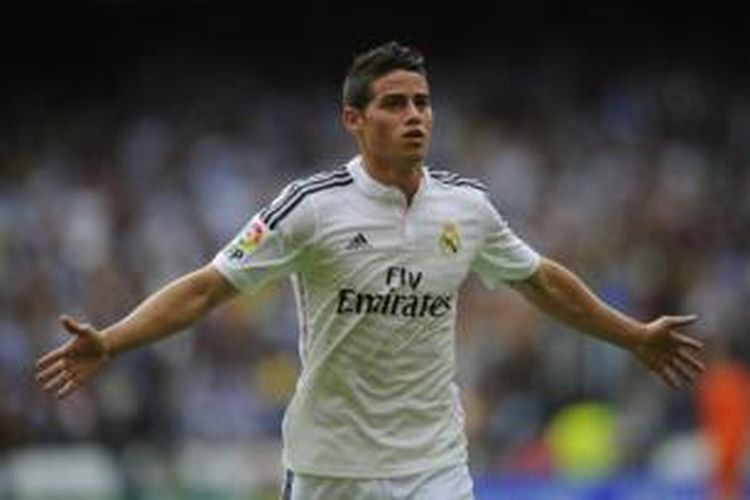 Gelandang Real Madrid, James Rodriguez.