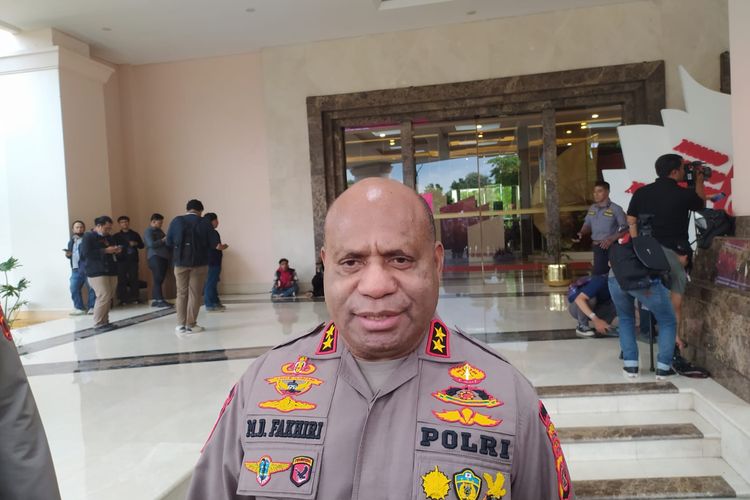 Kapolda Papua Irjen Mathius D Fakhiri di Hotel Sultan, Jakarta, Rabu (8/2/2023).