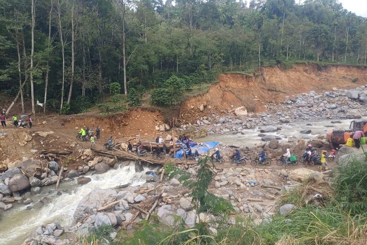 Kondisi terkini lokasi bencana di Bener Meriah, Aceh. 