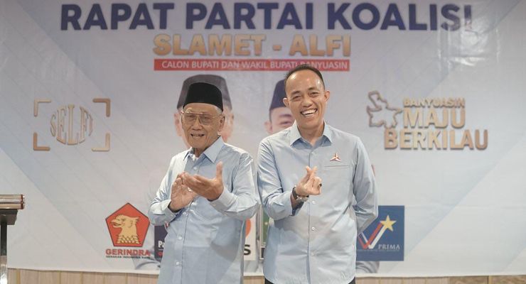 Pilkada Banyuasin, Pasangan Slamet-Alfi Dapat Dukungan 6 Partai