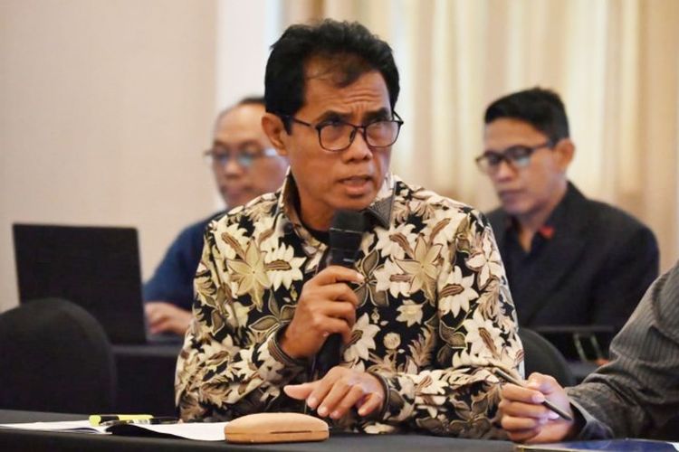Anggota Komisi II DPR Riyanta saat mengikuti Rapat Kunjungan Kerja Spesifik Komisi II DPR di Kalimantan Timur, Selasa (4/4/2023).