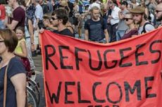 Demonstrasi Dukung Jerman Terima Pengungsi Digelar di Dresden