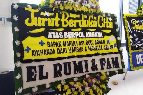 Ayah Marsha Aruan Meninggal Dunia, El Rumi Kirim Karangan Bunga