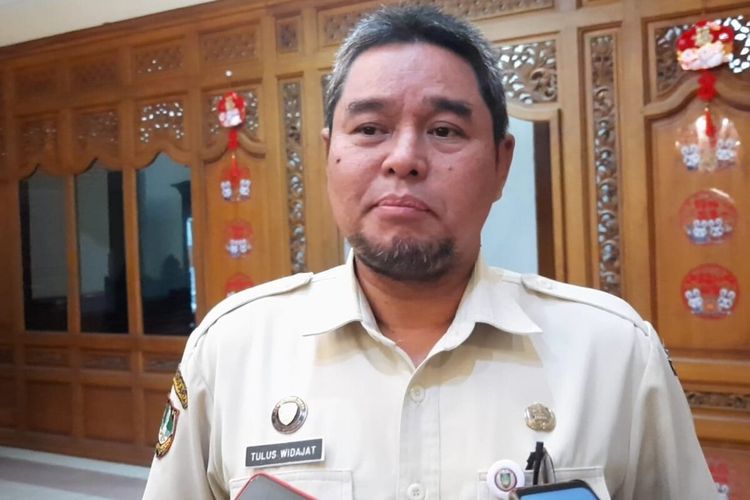Kepala Bapenda Solo Tulus Widajat di Balai Kota Solo, Jawa Tengah, Senin (6/2/2023).