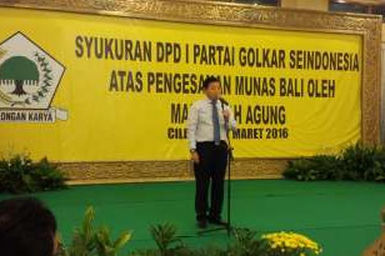 Setya Novanto menghadiri pertemuan DPD I Partai Golkar, di Cibubur, Jakarta Timur, Rabu (2/3/2016).