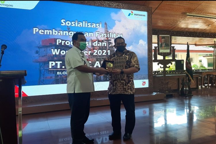 Pertamina EP Cepu lakukan sosialisasi di Pendopo Bupati Blora, terkait pembangunan Mother Station CNG, Rabu (8/9/2021)