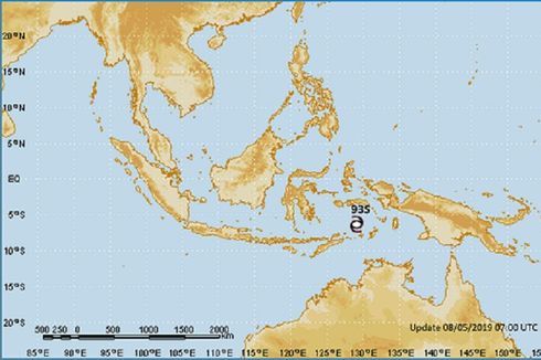 Bibit Siklon Tropis Muncul di Laut Banda, Sejumlah Wilayah Waspada Cuaca Ekstrem