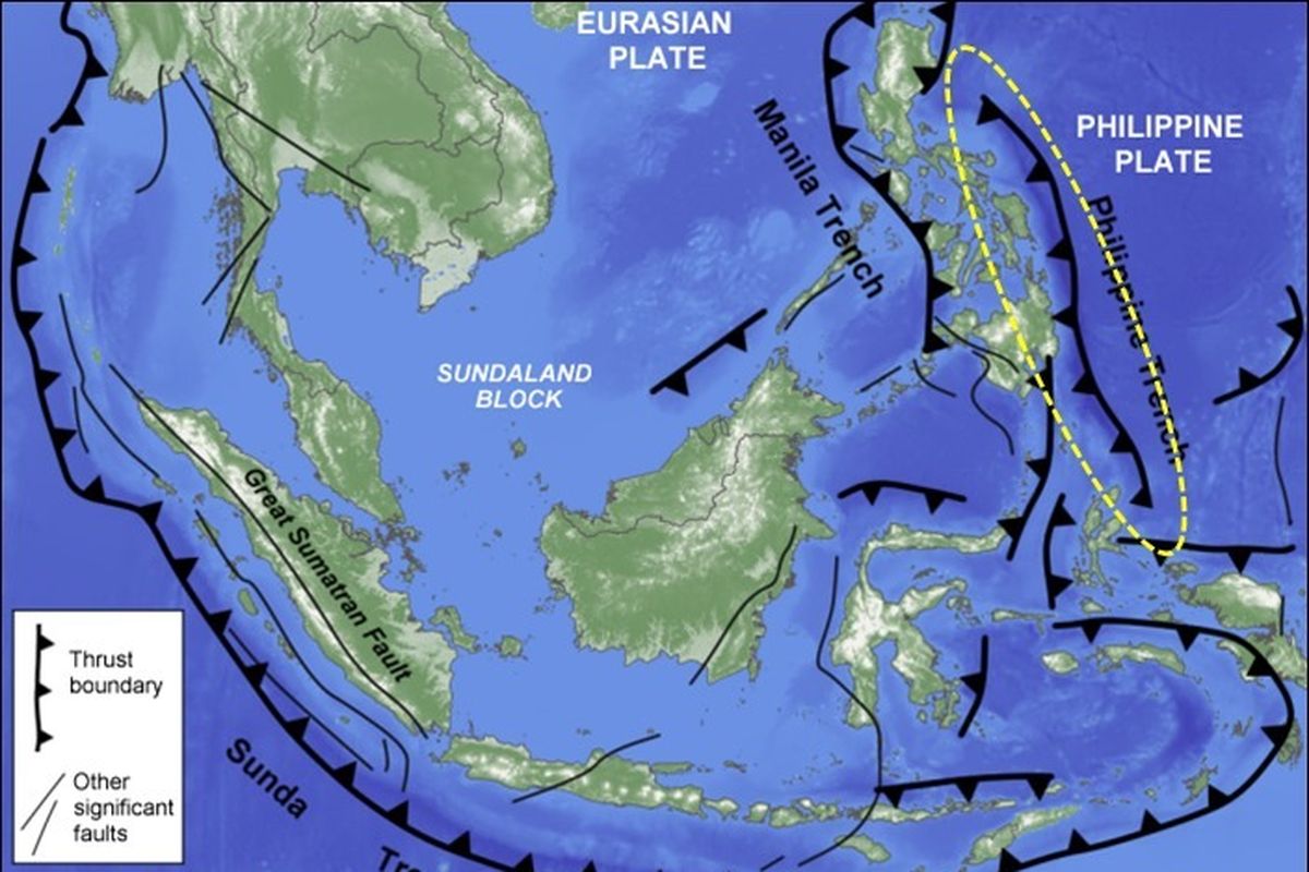 Gempa kuat di tunjaman lempeng Laut Filipina