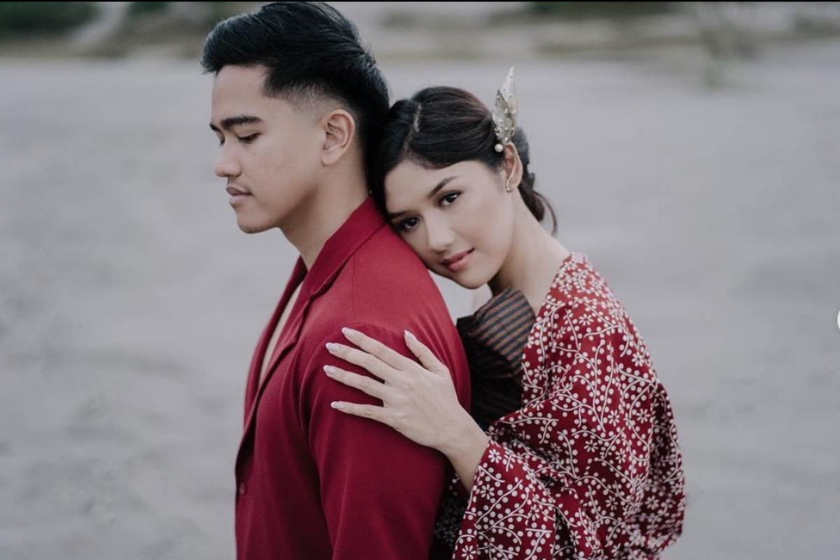 Kaesang Pangarep dan Erina Gudono dalam foto prewedding yang dibagikan di Instagram