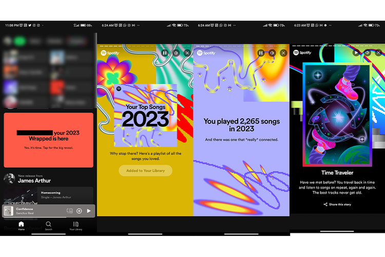 Ilustrasi dari Spotify Wrapped 2023