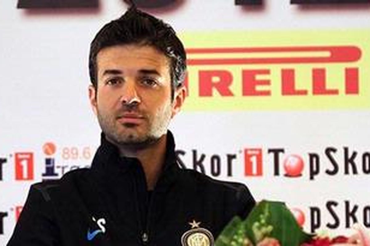 Pelatih Inter Milan, Andrea Stramaccioni.