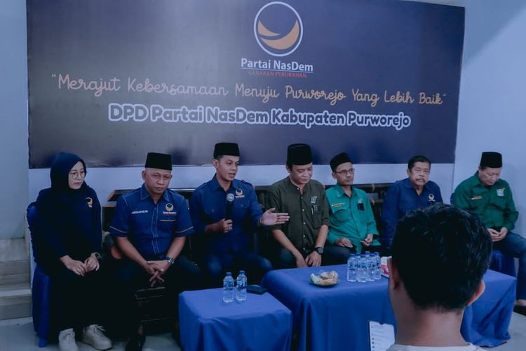 Partai Nasdem dan PKB menjadi partai politik (Parpol) pertama di Kabupaten Purworejo yang melakukan silaturahmi politik secara resmi menjelang Pemilihan Kepala Daerah (Pilkada) 2024, Rabu (24/4/2024).