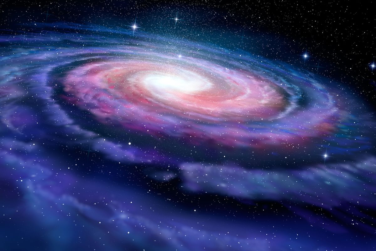 Ilustrasi galaksi Bima Sakti. 