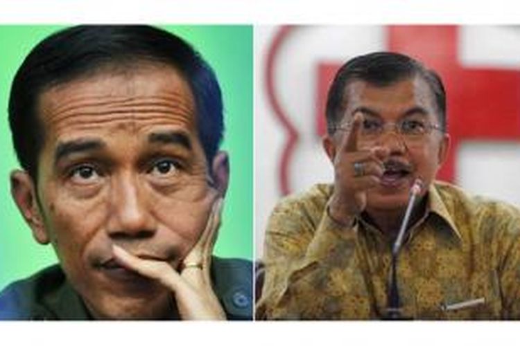 Gubernur DKI Jakarta Joko Widodo dan mantan Wakil Presiden RI Jusuf Kalla