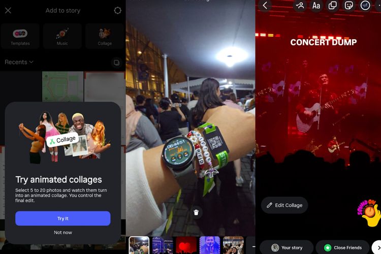 Jika dirasa kurang pas, pengguna masih bisa mengatur ulang urutan foto, menghapus, atau menambah gambar sebelum menyelesaikan hasil akhir.

