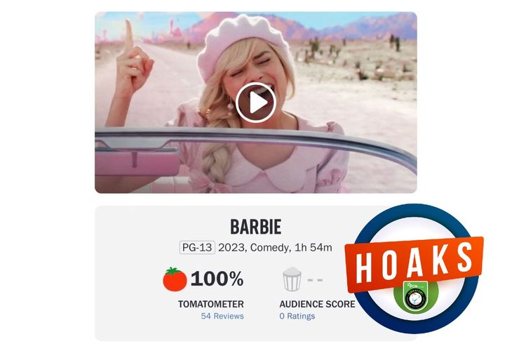 Hoaks, Barbie raih skor 100 persen di Rotten Tomatoes