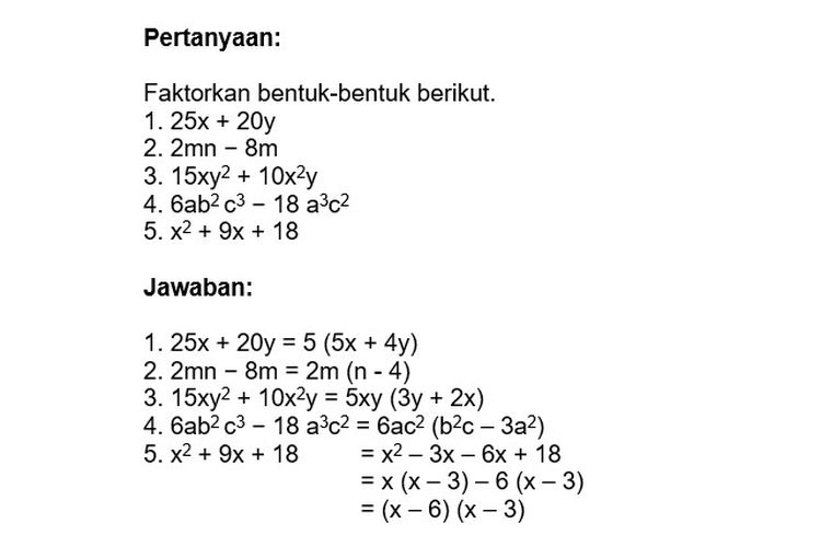 Jawaban soal Belajar dari Rumah TVRI 8 September 2020 SMP.