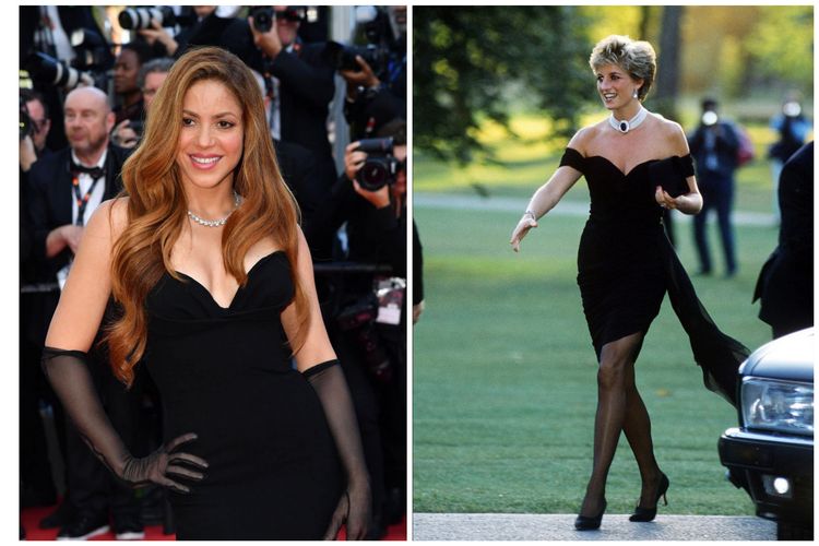 Shakira dianggap memilih revenge dress ala Putri Diana untuk menyindir mantan kekasihnya, Gerard Pique