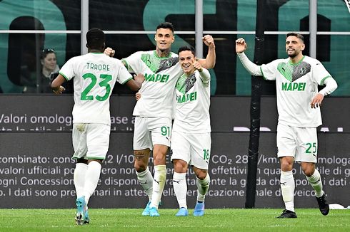 Sassuolo, Tim Pertama Serie A sejak 1955-56 yang Menang di Markas Juventus dan Duo Milan