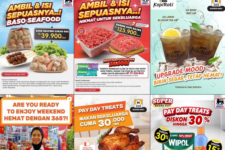 Promo Superindo Hari Ini 26 April 2026, Ambil Sepuasnya Daging, Jeruk, Bakso Seafood, dan Udang